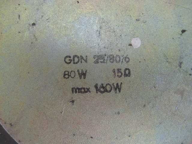 Tonsil GDN 25/80 25/80/6 160W 15Ohm Scherzo 350 Altus śr 25cm głośnik