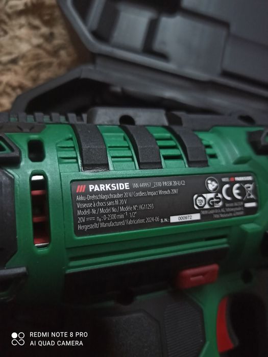 Klucz udarowy PARKSIDE PASSK 20 Li C2