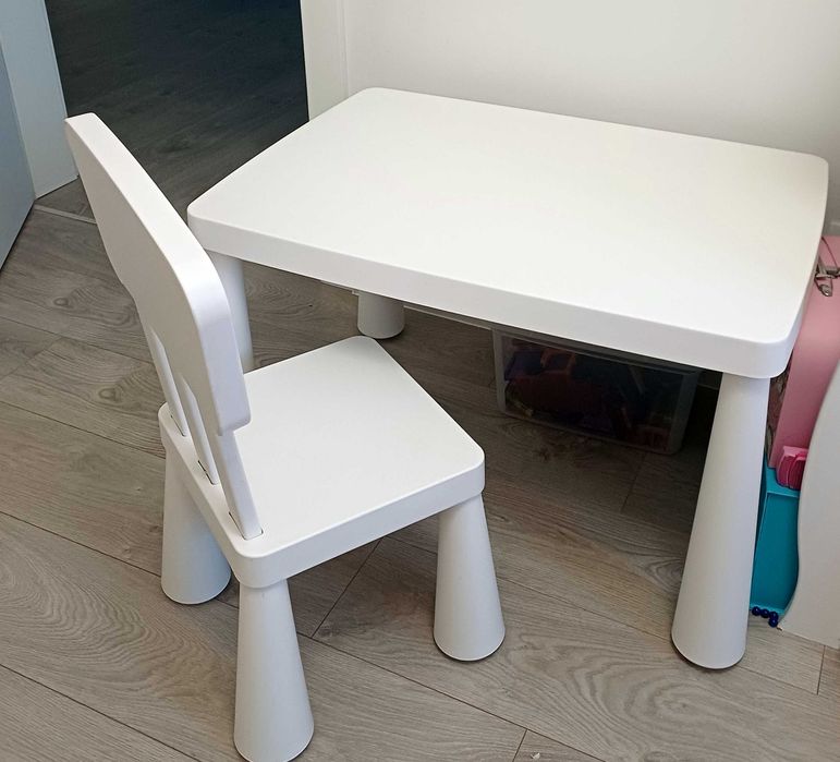Stolik dla dzieci Ikea Mammut krzesełko dziecięce Mammut komplet