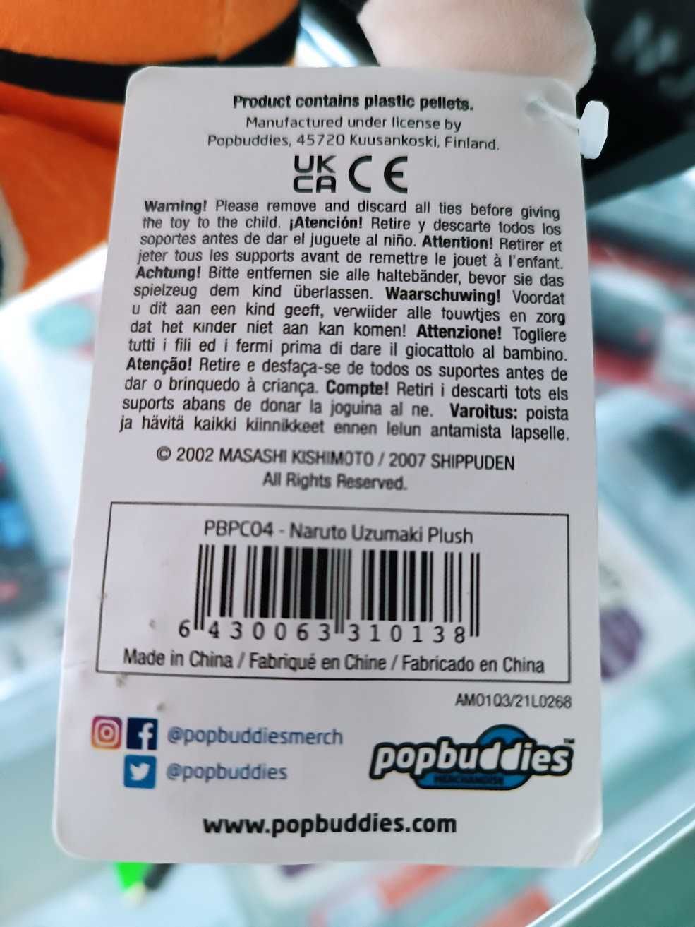 PROMO:Peluche Naruto 28cm Low Cost