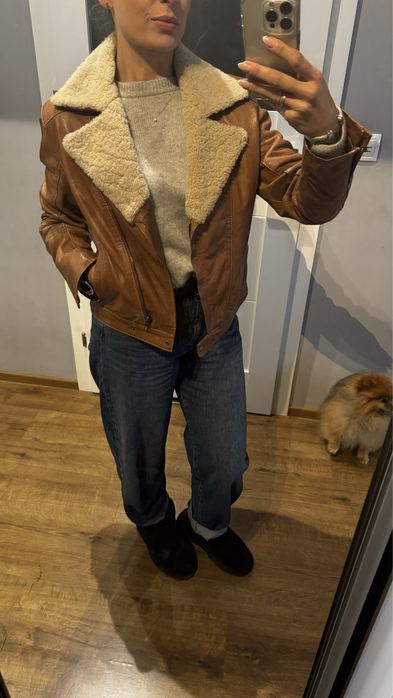 Ochnik, massimo dutti, witchen, kurtka 100% skóra M