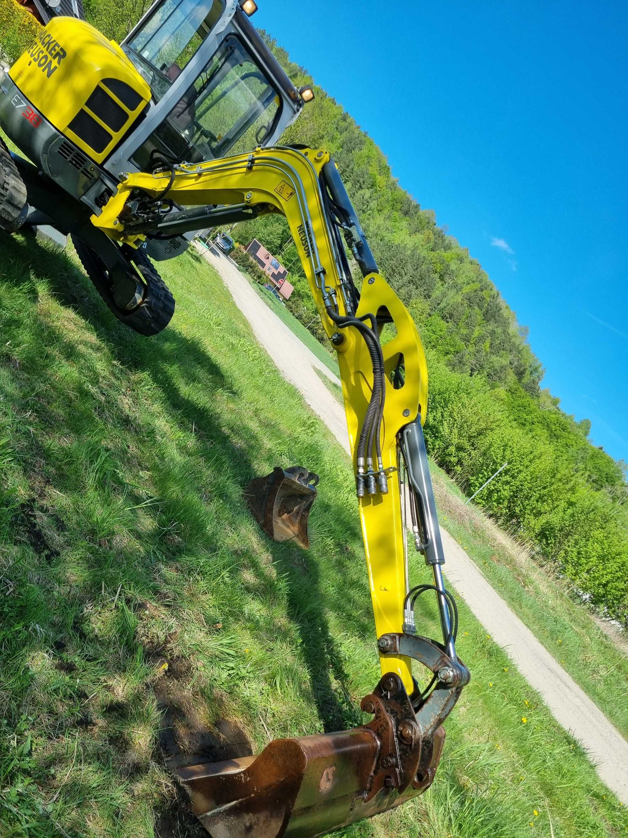 WACKER NEUSON EZ38 Minikoparka 4tony 2015r 2399h z Norwegii JAK NOWA