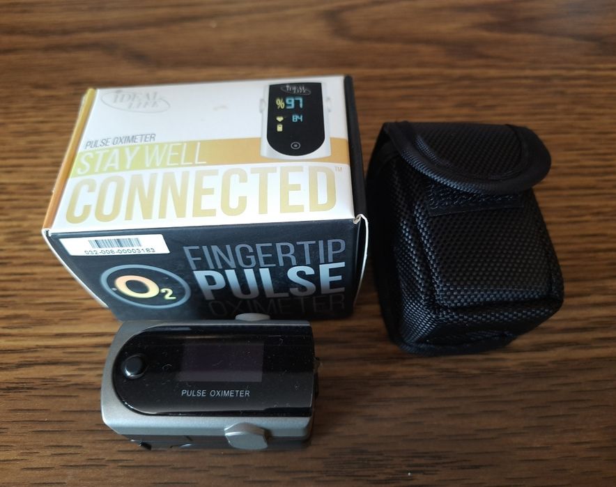 Пульсоксиметр на палець Ideal Life з чохлом