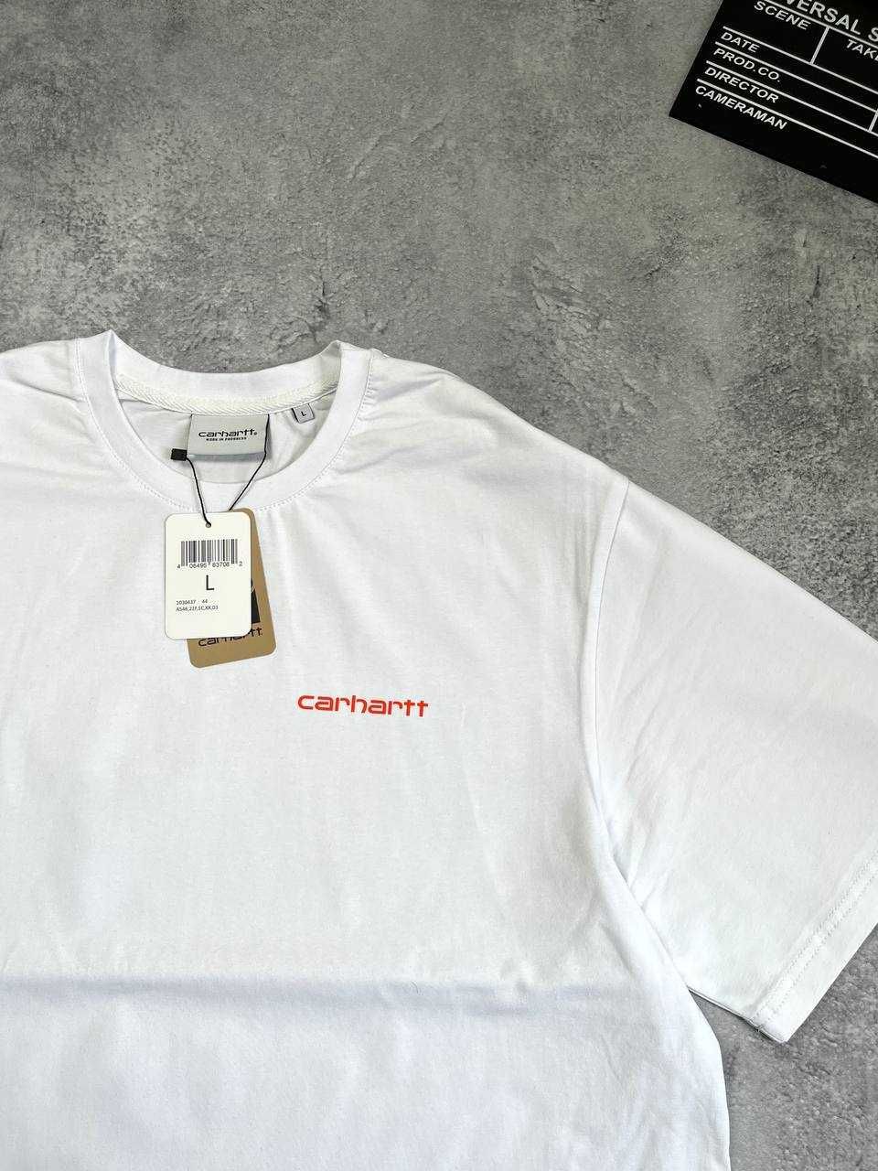 Біла Футболка Carhartt з бірками (кархарт)