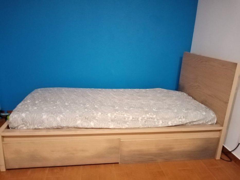 Cama individual + colchão emma