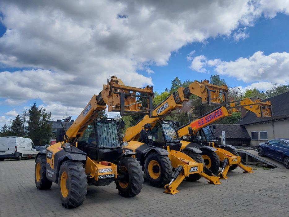 Wynajem ładowarek teleskopowych JCB usługi ładowarką wypożyczalnia