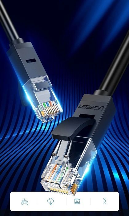Ugreen kabel sieciowy Ethernet patchcord RJ45 Cat 6 UTP 1000Mbps 5m