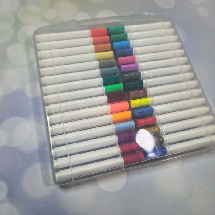 Новые маркеры акриловые 60 шт в кейсе для ткани, стен, посуды