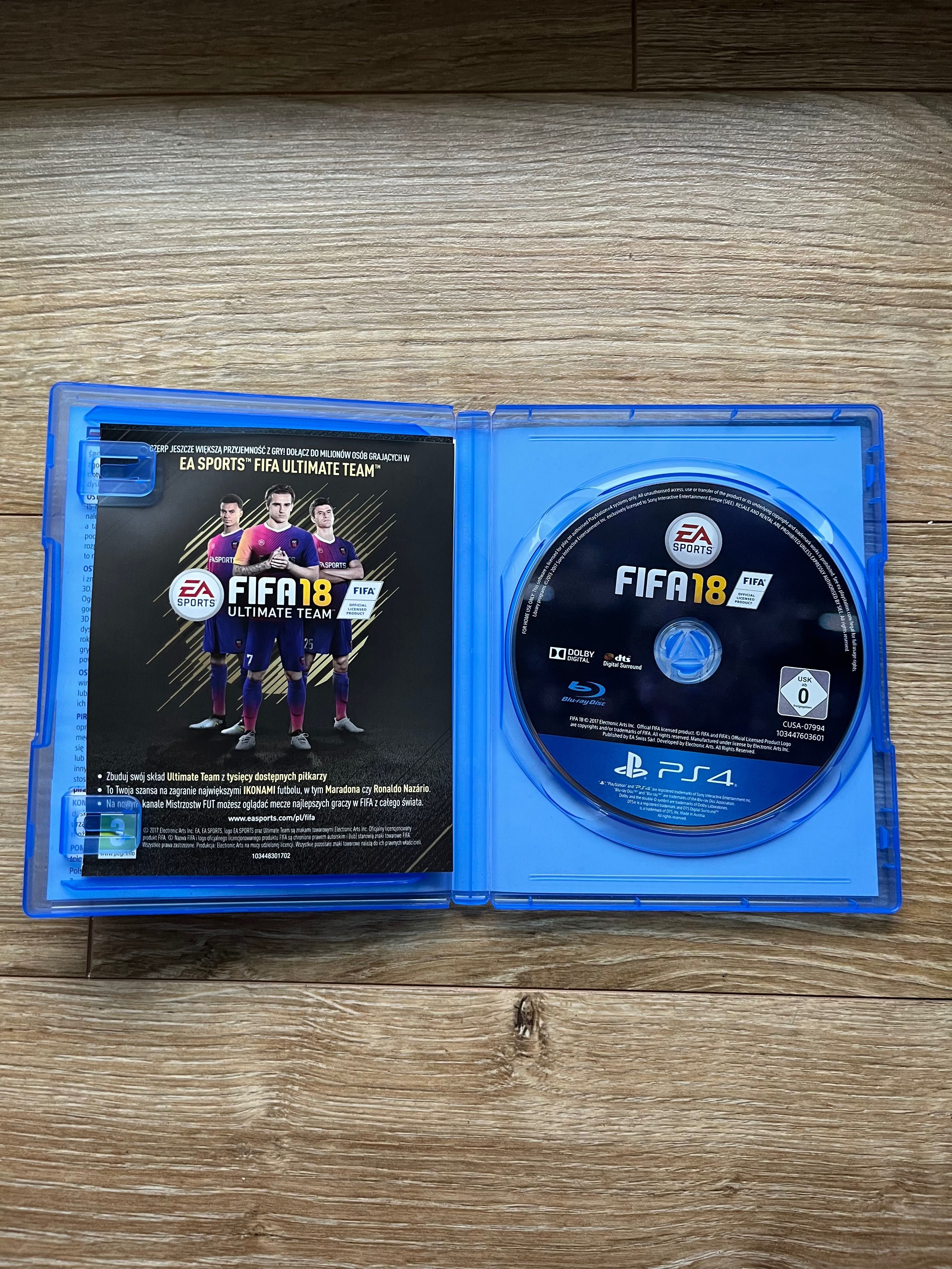 Gra FIFA 18 PL PlayStation 4 Ps4 Fat Slim Pro Ps5