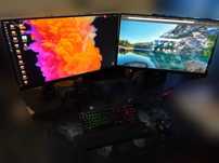 Monitores 2x 27" Monitor IPS Benq 2x suportes de gas *como novos