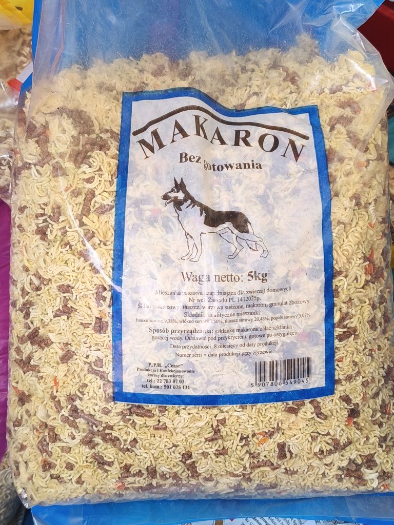 Makaron dla psa bez gotowania 5 kg