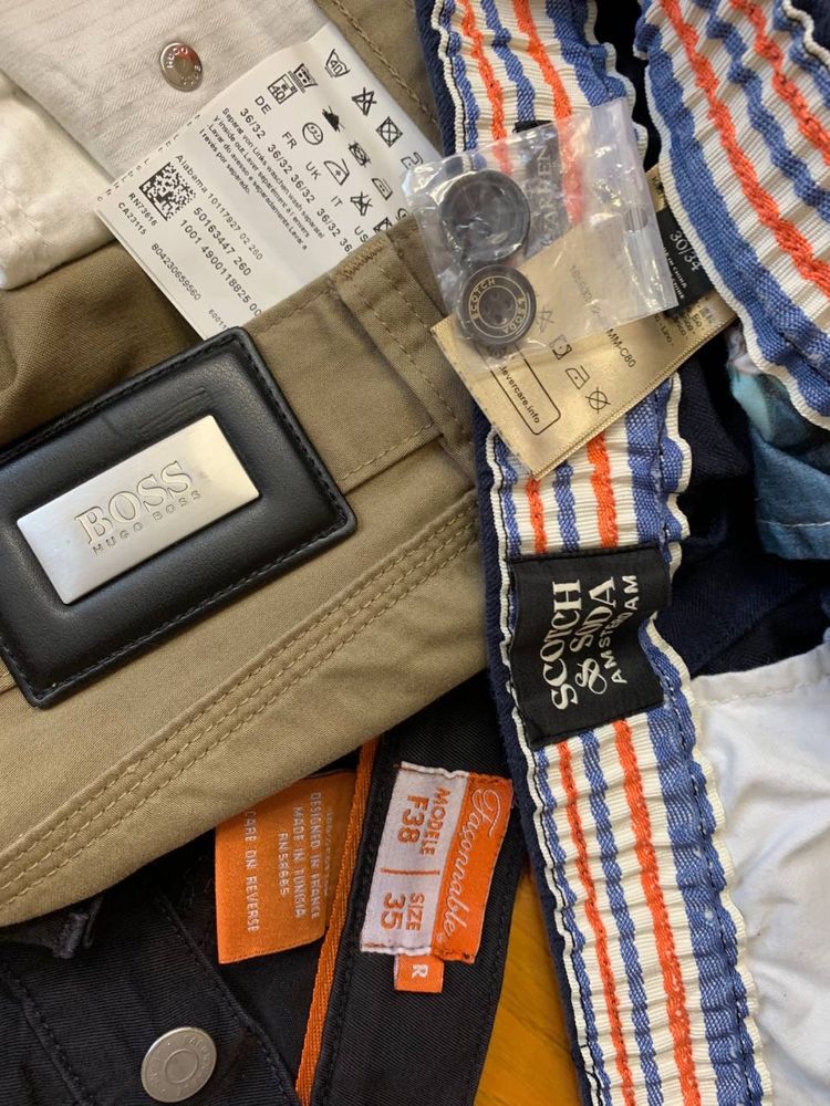 Scotch &Soda, Hugo Boss, Faconnable штани S/M/L