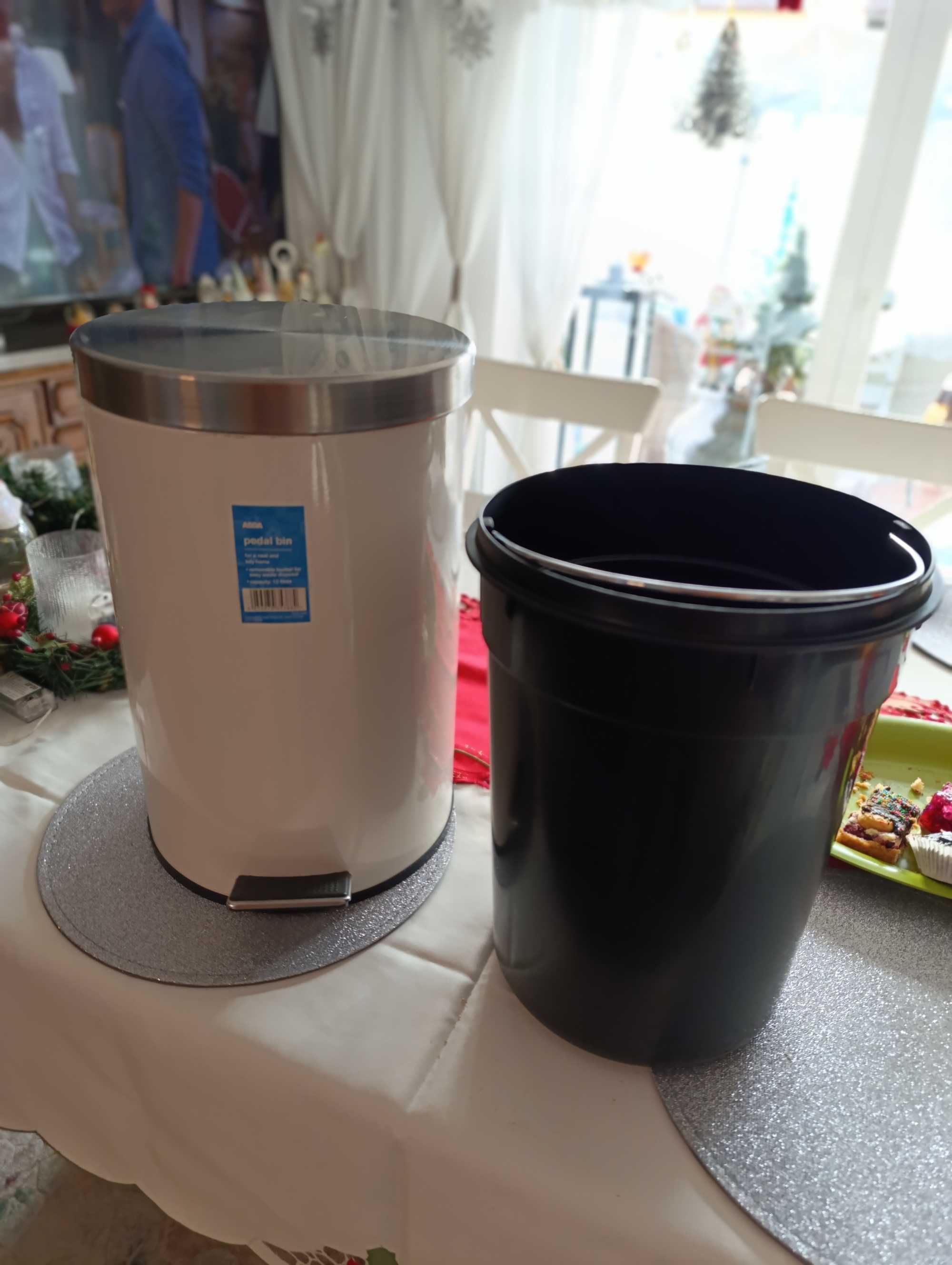 Kosz na śmieci 12 l kolor ecru