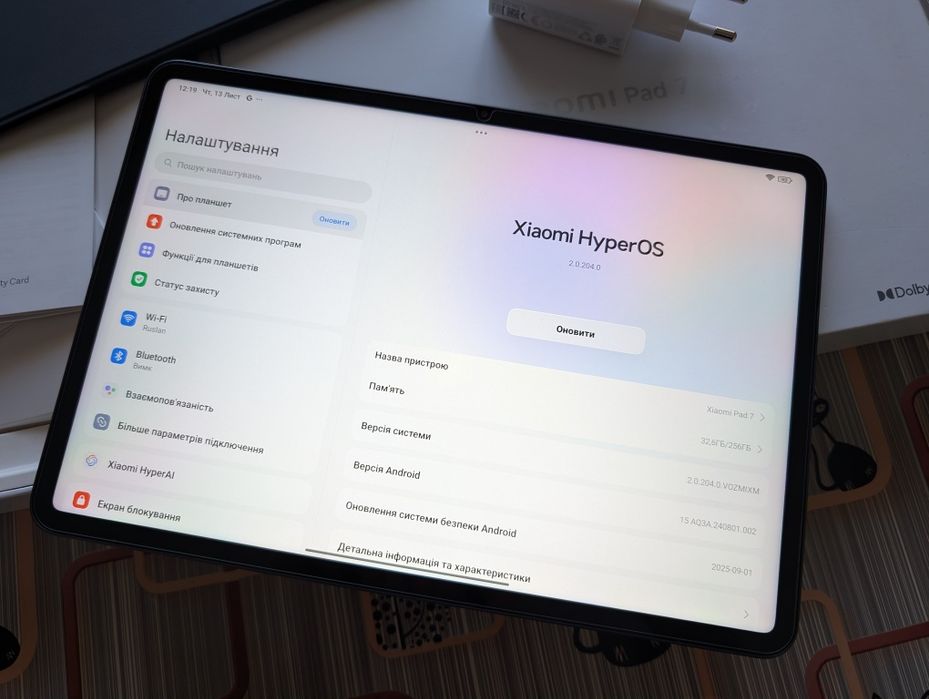 ІДЕАЛ Xiaomi Pad 7 Gray 8-256Gb/Global/3.2K дисплей/144Гц/12 циклів