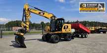 Caterpillar M314F 314F 314 M315F  CAT M314F 314F 314 M315F głowica roto Engcon szczypce przyczepa GPS 3D