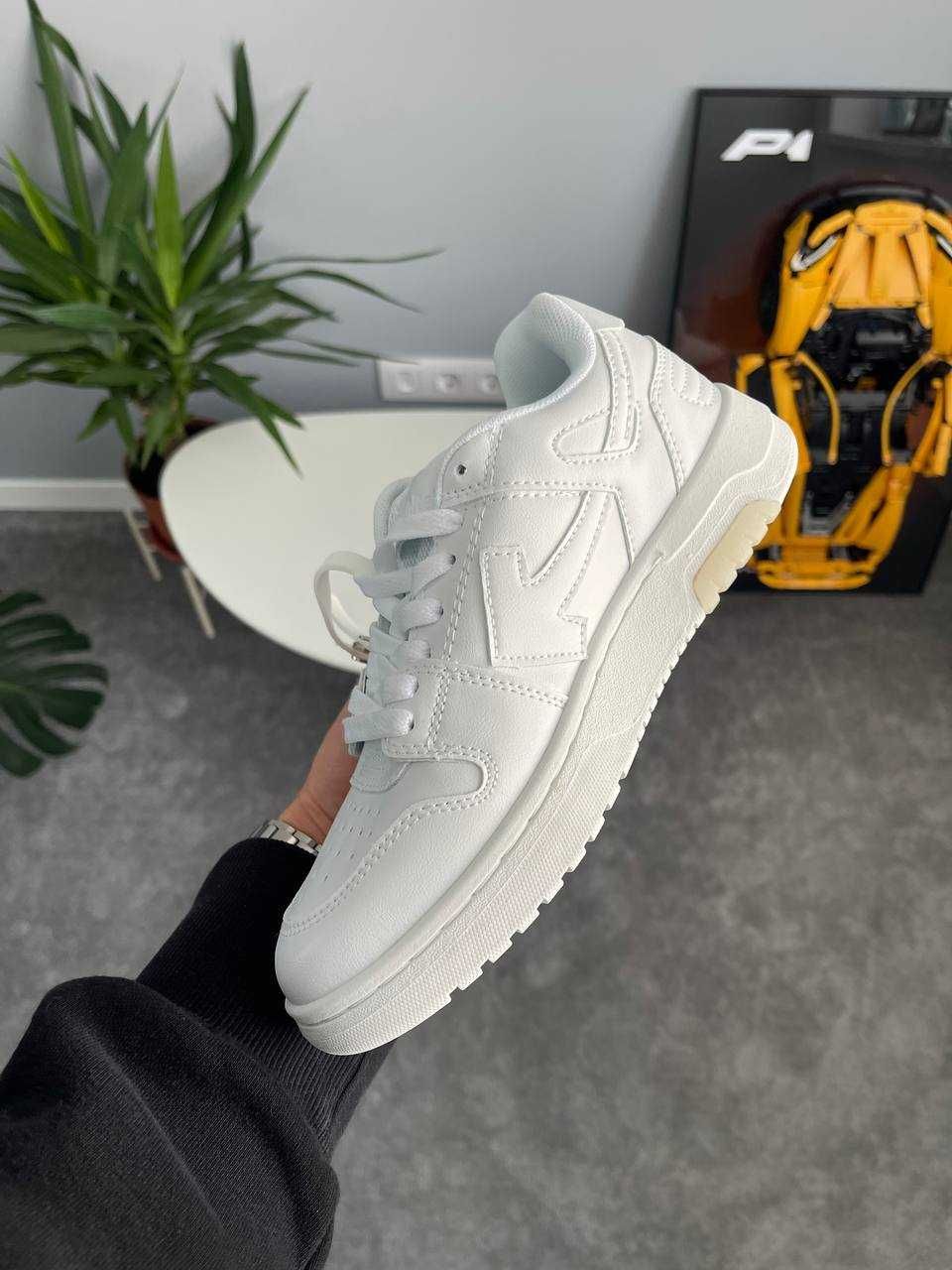 Кеди Off-White Out of Office For Walking White / кеди Офф-Вайт білі