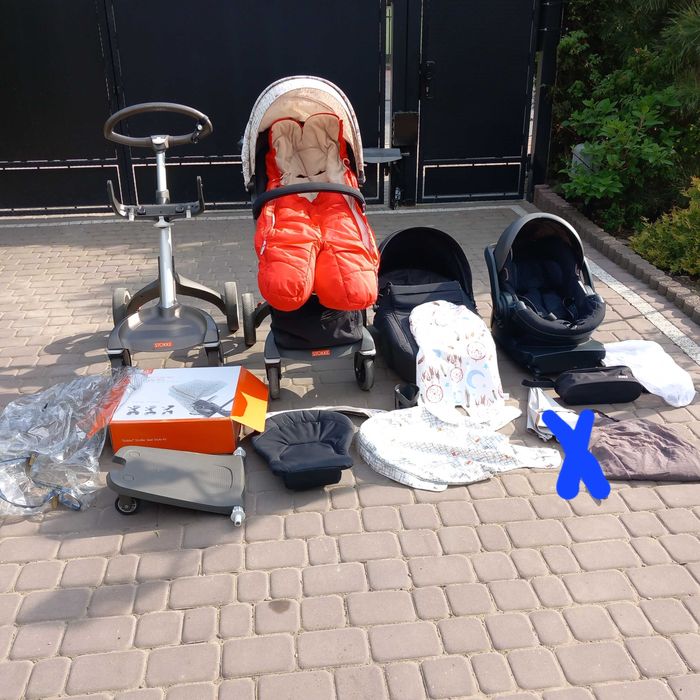 wózek Stokke xplory Mega duzy zestaw