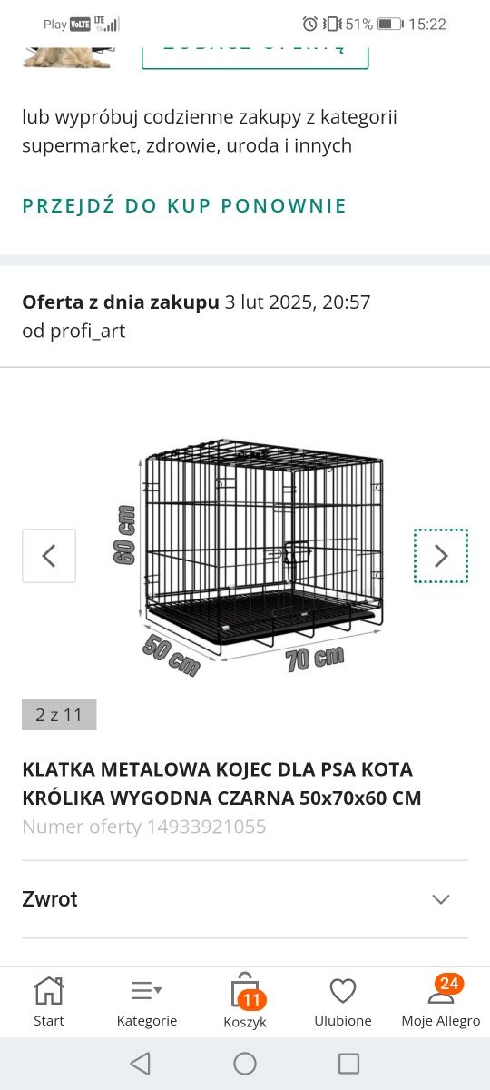 Klatka dla kota.