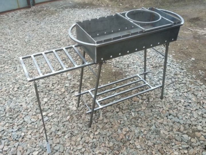 Мангал розбірний 3мм або 4мм з полками.