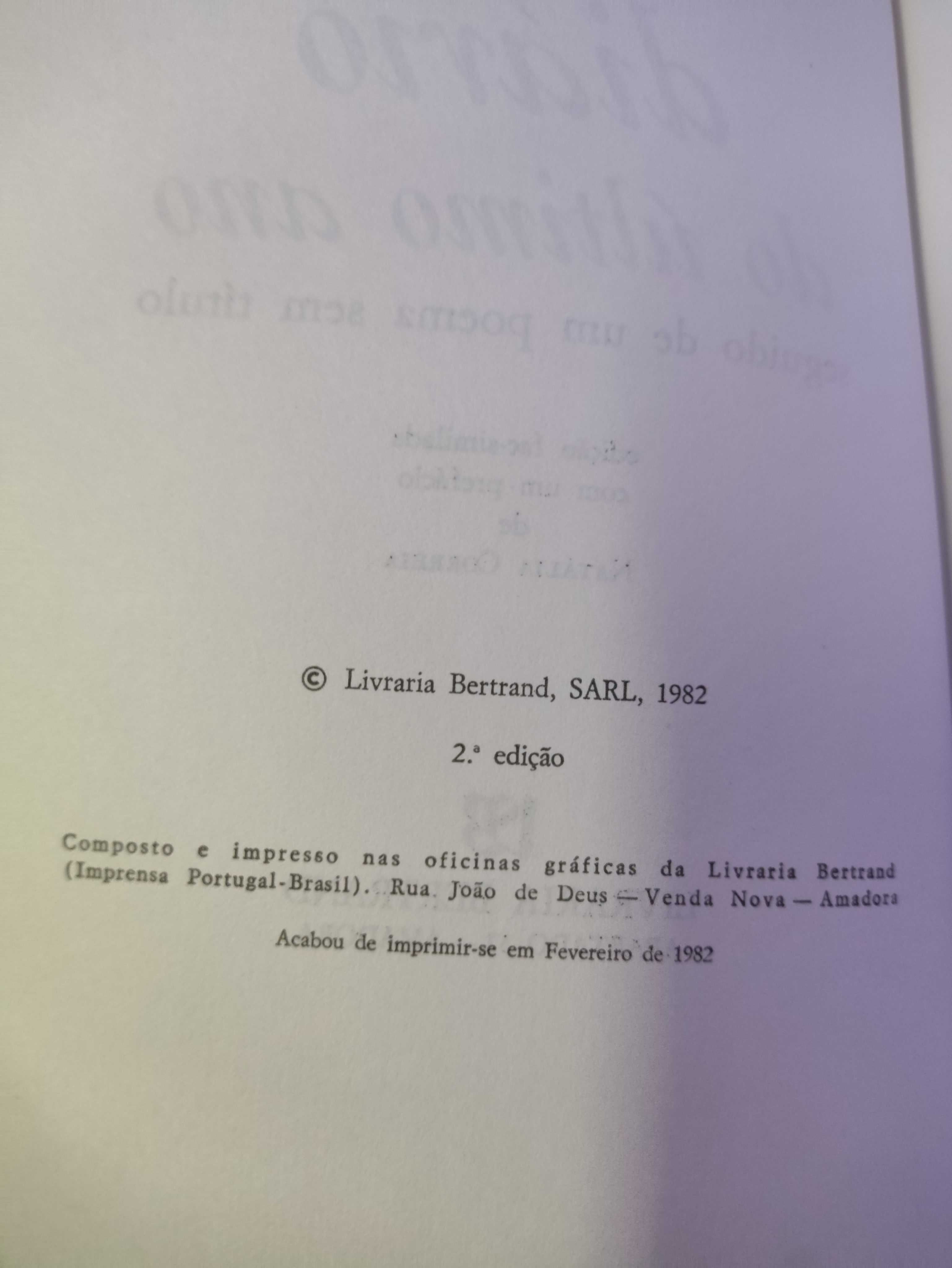 Livro Diário do Último Ano de Florbela Espanca capa dura