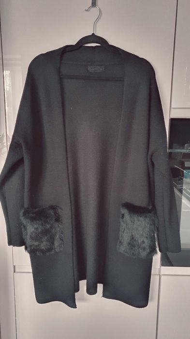 Kardigan/sweter z ozdobnymi kieszeniami