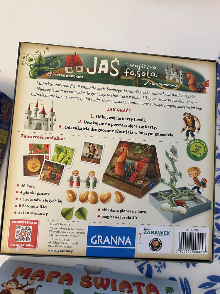 Okazja! Puzzle i gra planszowa zabawy edukacyjne