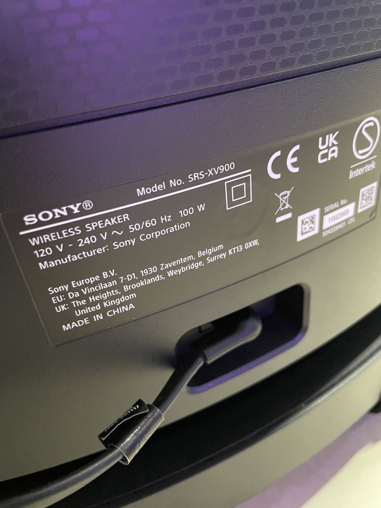 Колонка, саундбар Sony SRS-XV900.