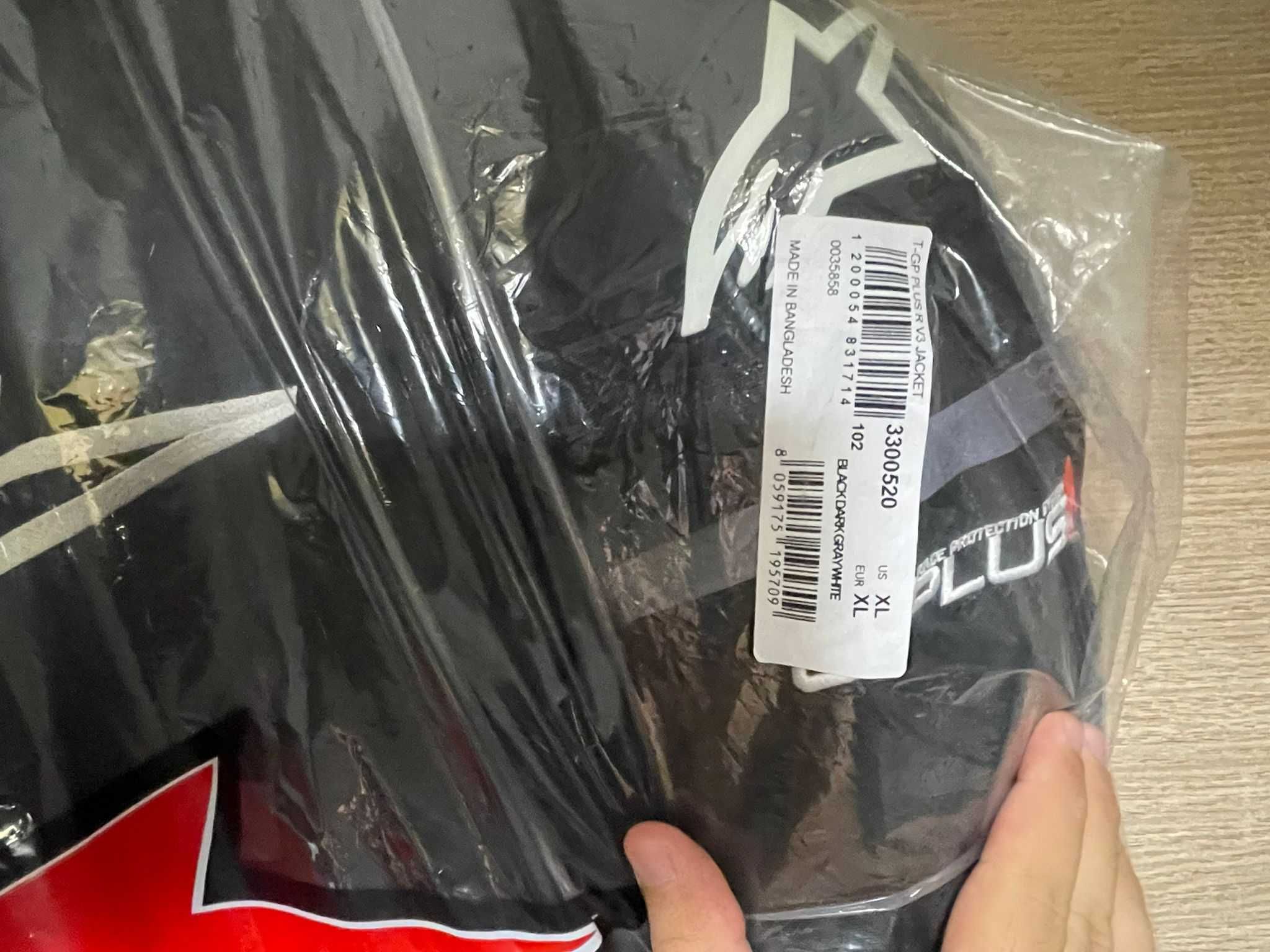 Casaco Alpinestars T-GP Plus R V3 Preto Branco - Novo com etiqueta