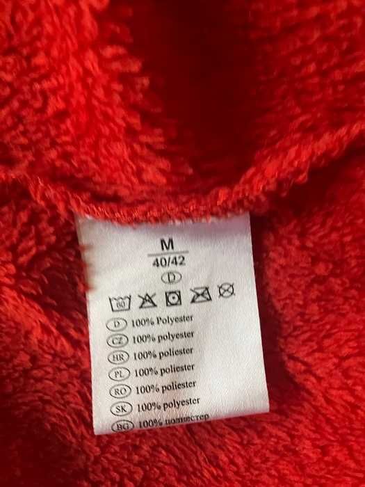Czerwony szlafrok mięciutki M 40/42