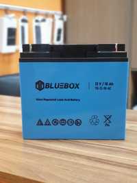 Новий потужний акумулятор AGM BLUEBOX 12V 18Ah.