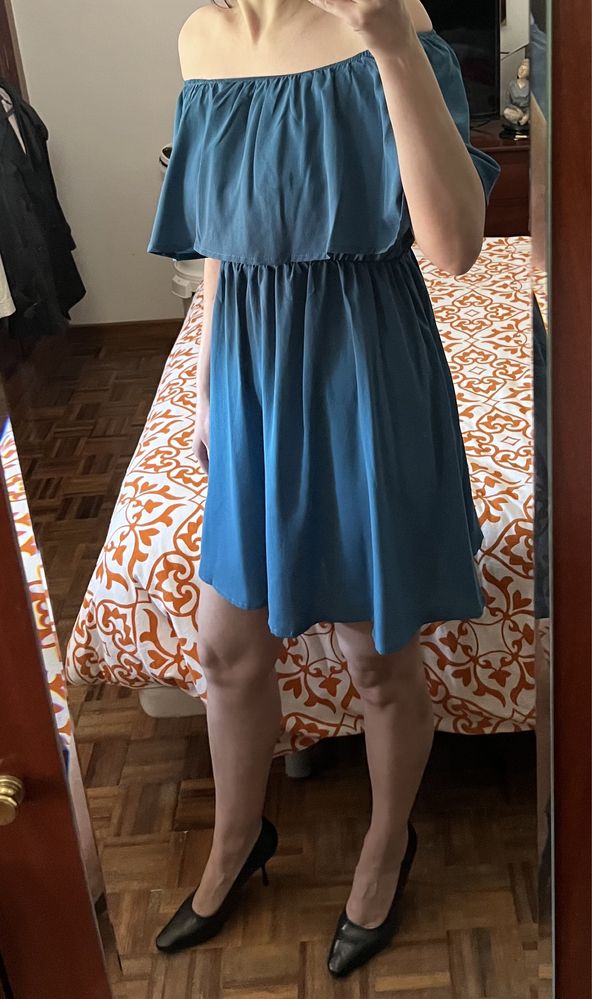 Vestido azul elegante
