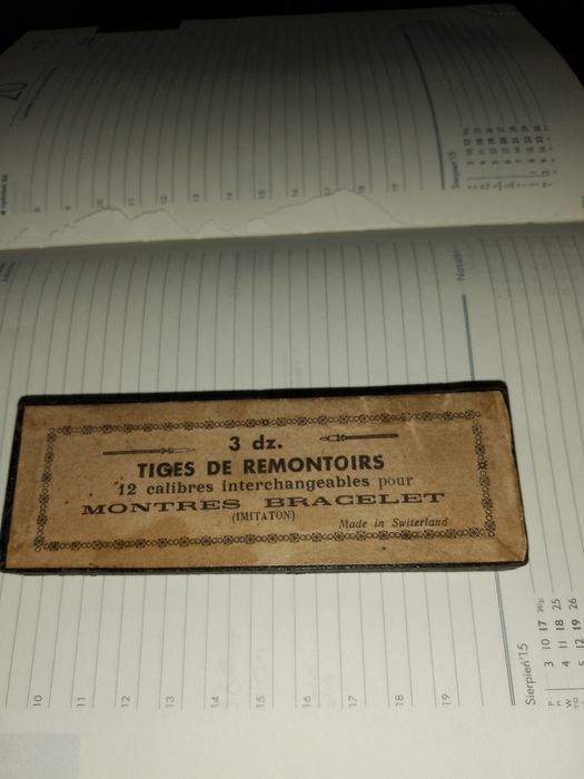 Części do zegarków.