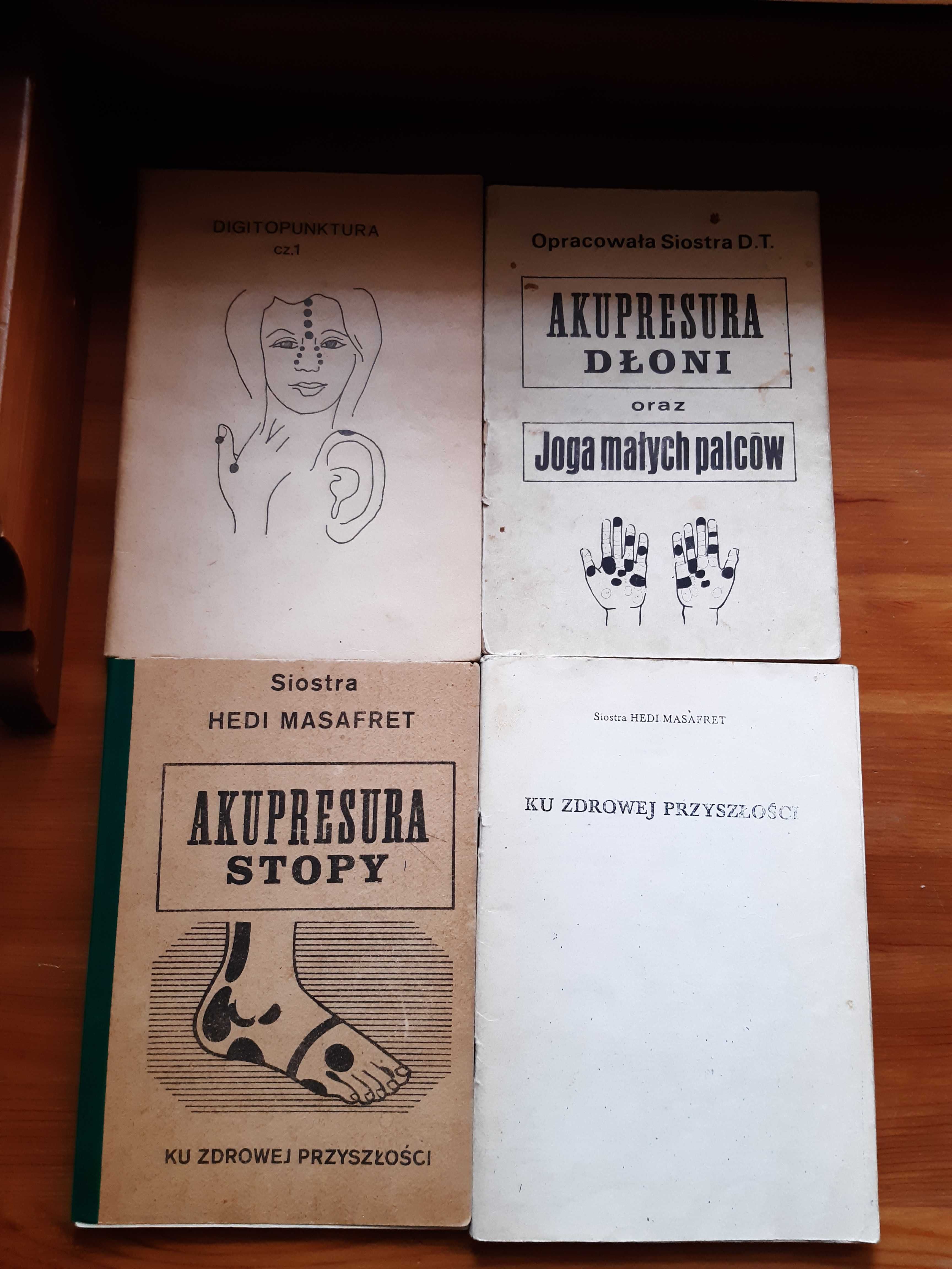 Akupresura digitopunktura 4 książki zestaw
