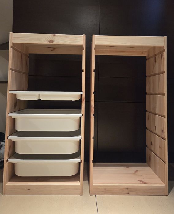 2x trofast z 4 wkładami, jasna sosna (rezerwacja)