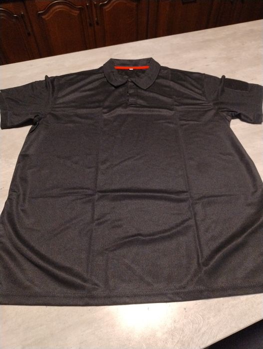Czarna nowa koszulka polo 3XL
