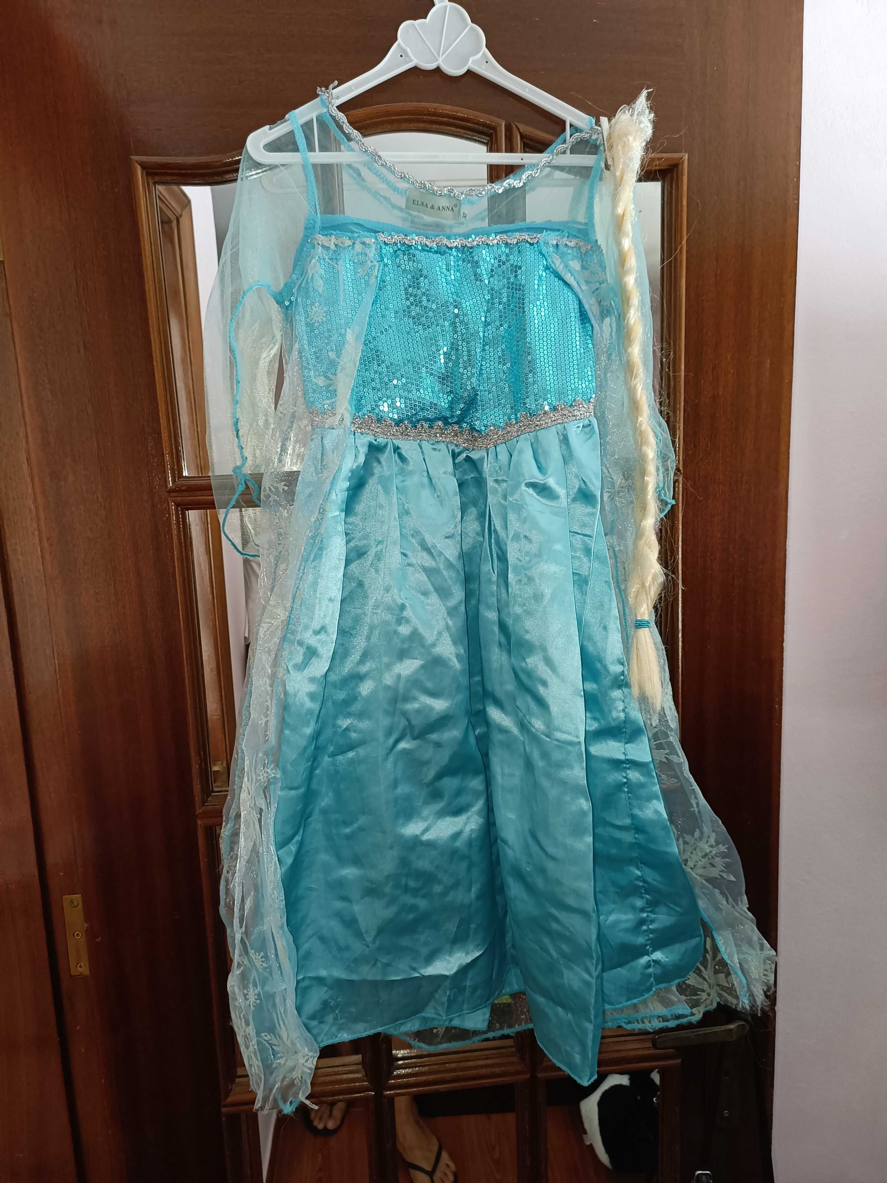 Fato de carnaval Frozen,elsa