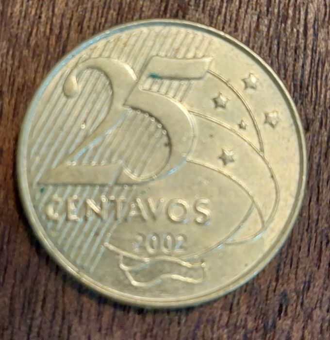 Moeda Brasil (25 centavos] - 2002