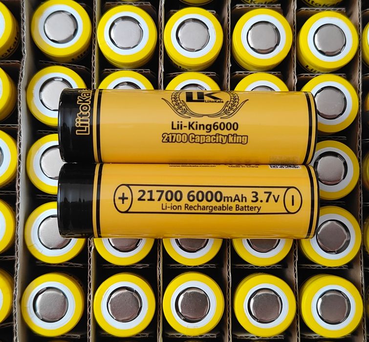 Акумулятор 21700 LiitoKala King 6000mAh плоский плюс Оригінал