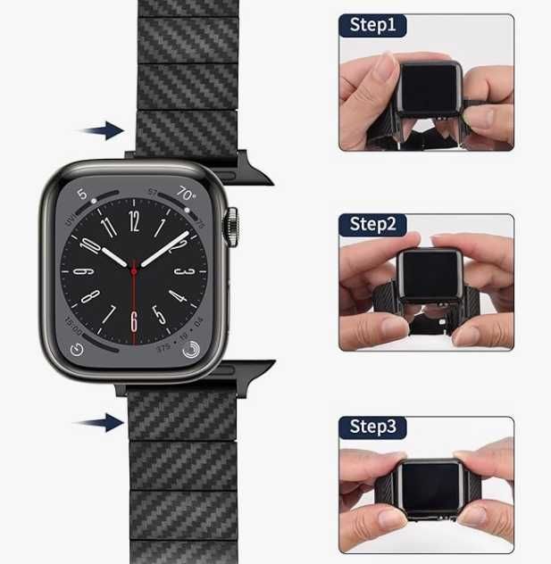 Wristitani pasek do Apple Watch 42/44/45 z zestawem montażowym