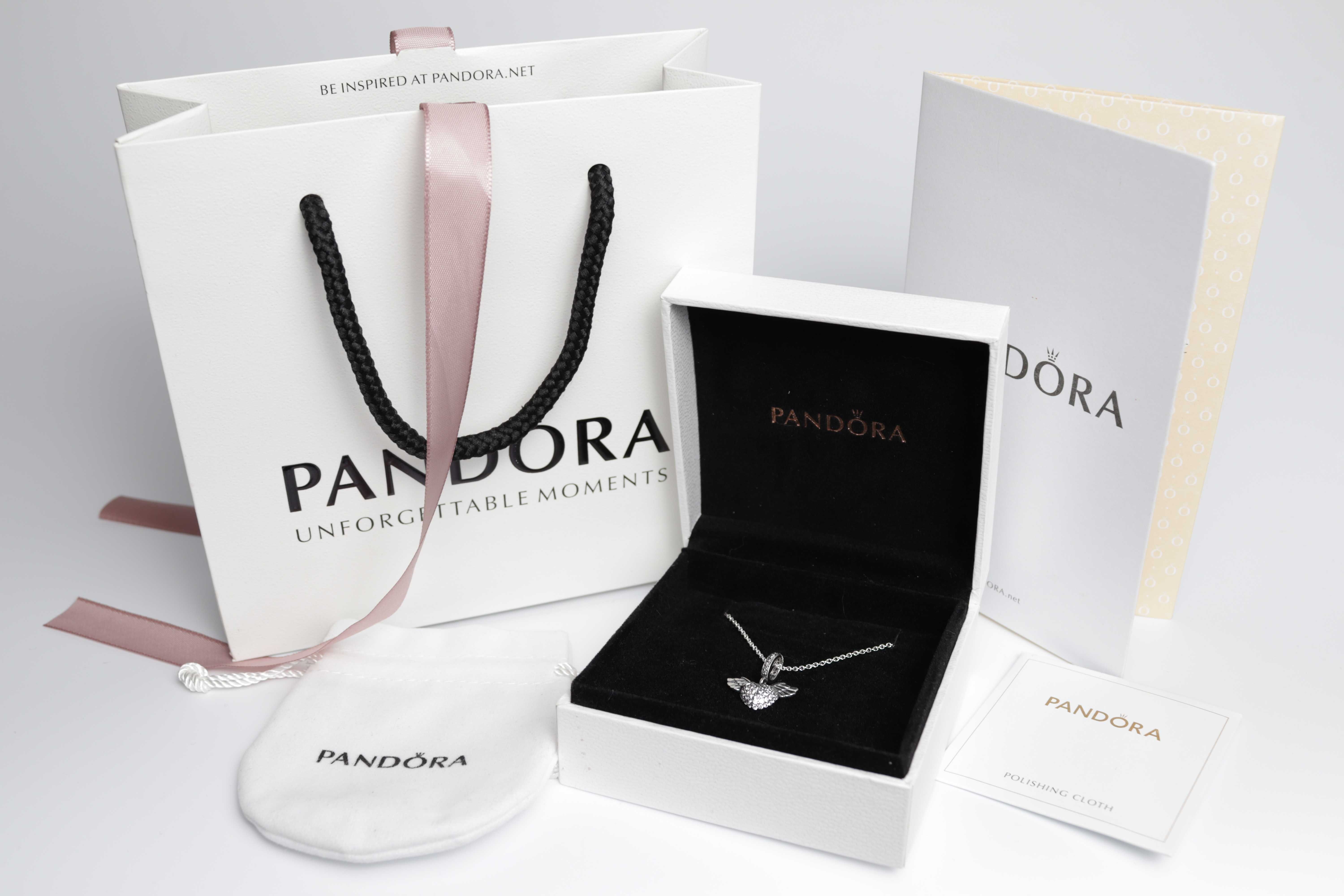 Намисто Pandora з фірмовою упаковкою срібло "Крила янгола" S925