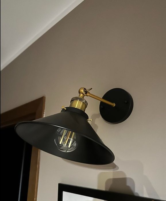 Zestaw dwóch kinkietów w stylu vintage loft industrial do salonu