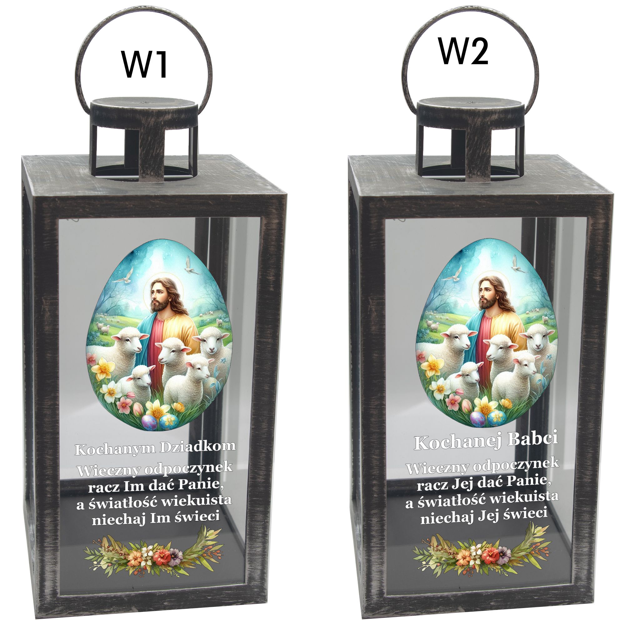 Znicz na wielkanoc XL 21 cm wielkanocny dla Babci Dziadka Dziadków