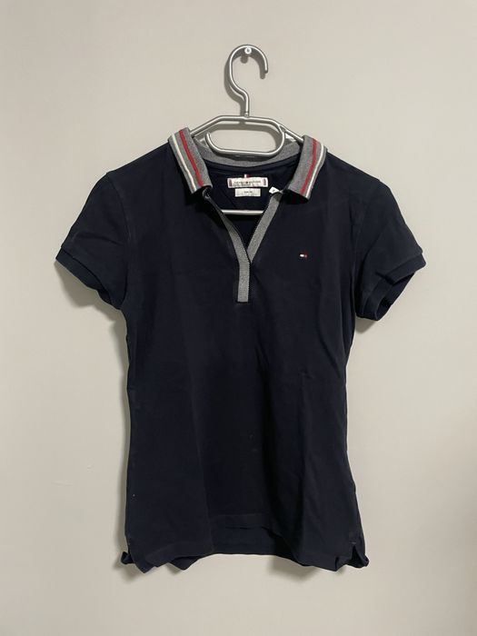 koszulka granatowa polo tommy hilfiger slim fit