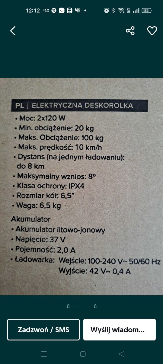 Deskorolka elektryczna-kameleon