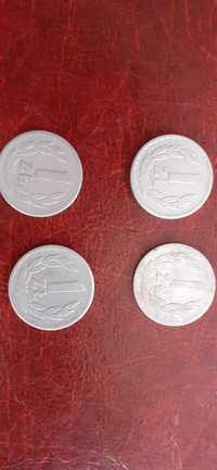 Monety 1 zł rok 49,57,65 i 66.