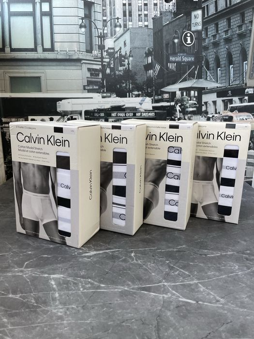 Білизна Calvin Klein  (оригінал ) Труси чоловічі. 3 шт. Розмір: L, М