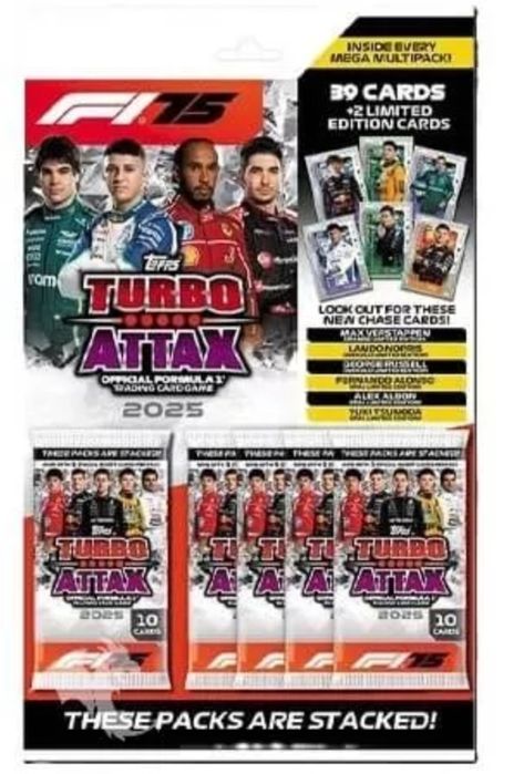 2025 Topps Turbo Attax F1 Formule 1 Mega Multipack