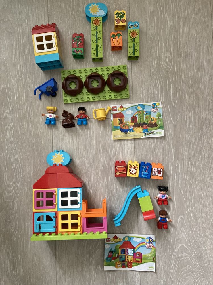 Lego duplo dwa zestawy ogród 10819 dzień 10616