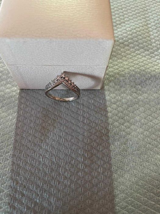 Anel PANDORA Princesa Wishbone NOVO