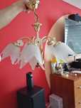 Lampa sufitowa złota